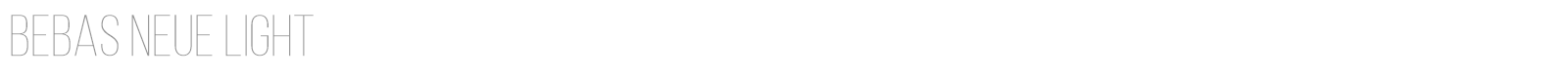 Bebas Neue font preview